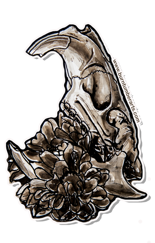 Beaver Skull 2 - Sticker