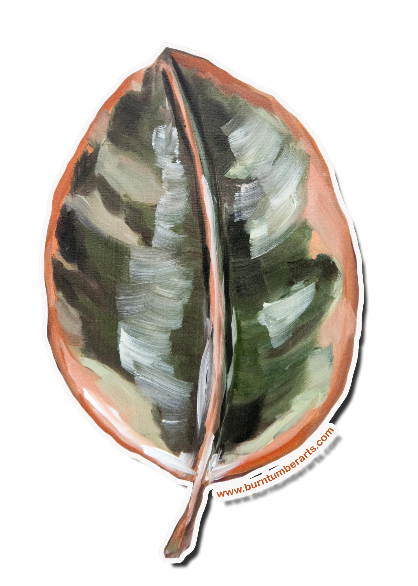 Ficus Elastica Leaf - Sticker